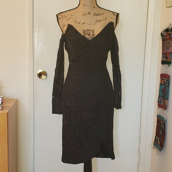 Karen Lucas for niki Dresses & Skirts - Vtg 1990 Vintage Black Lace Dress
